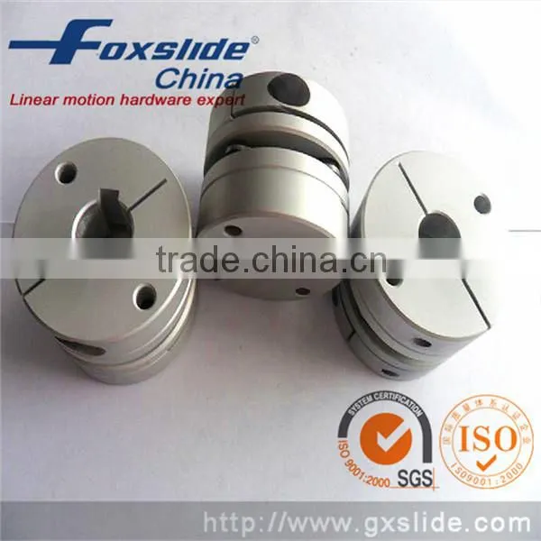 Gear Motor and Ballscrew Shaft Double Disc Couplings With Clamps 12 to 15 mm OD 44x50mm