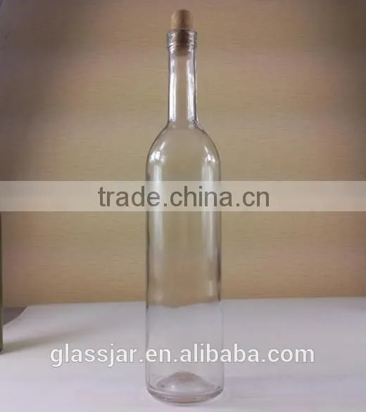 800ml champagne glass bottle with cork