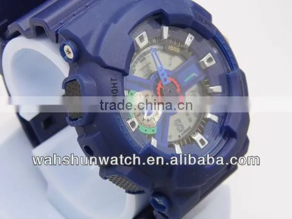 5ATM waterproof digital sport watch, quality digital movement top brand casi digital sport watch