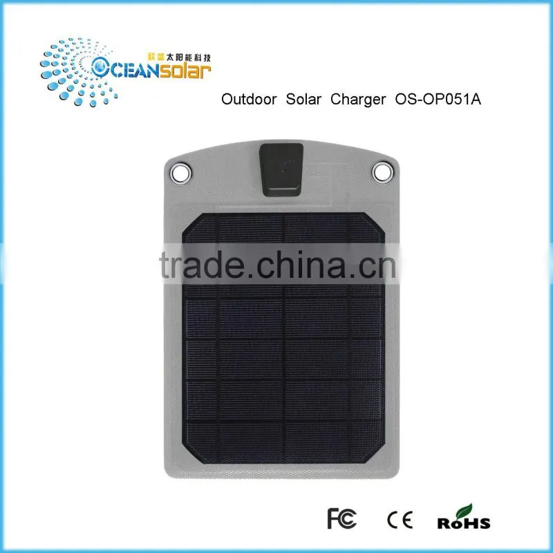 5W Solar power bank for iphone samsuang ipad laptop tablet, solar mobile charger charging for mobile phone