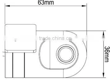 Metal Housing inside Car Camera Easy To Stick ,taxi security camera
