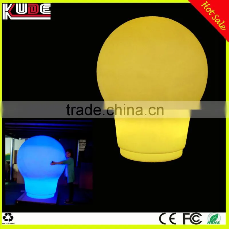 LED big blub shaped floor lamp for event decoration