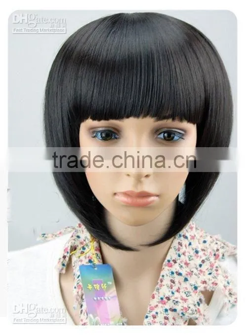 good feedback human hair short bob lace front wigs