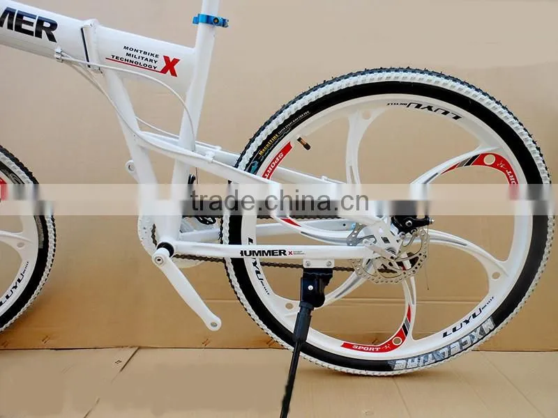 26-inch folding mountain bike 21 speed high-carbon steel mountain bike