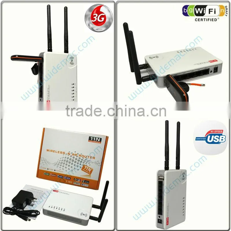 300Mbps 3G USB Wireless Router With Double 2dBi Antenna