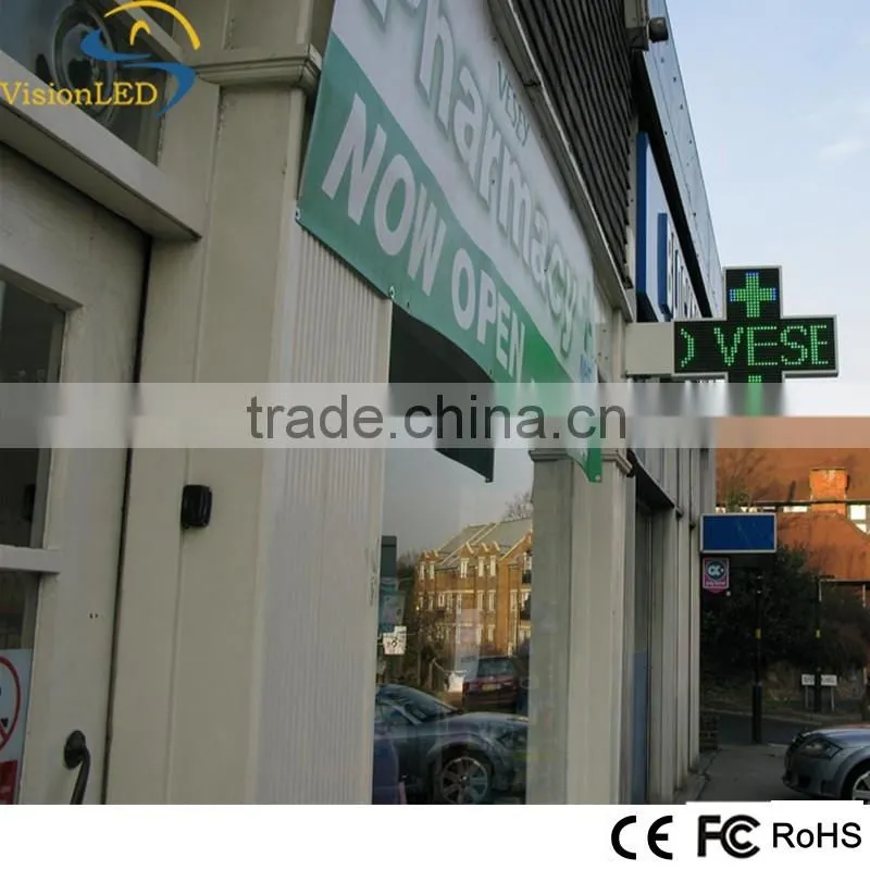 LED Electronic Pharmacy Cross Signs Graphic Screens