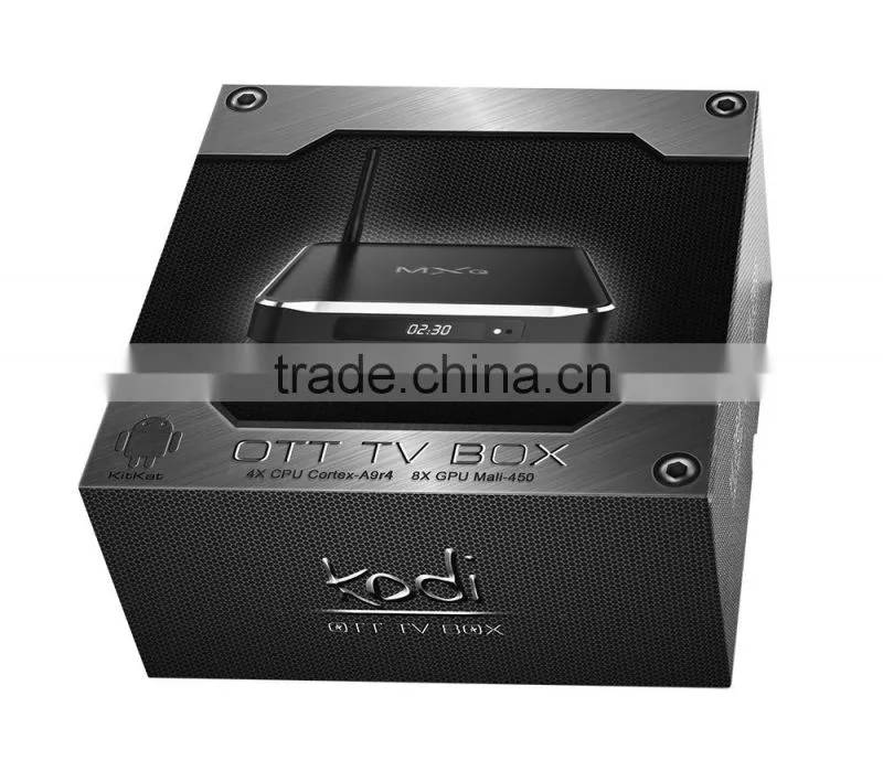 Alumnium! Best Amlogic S812 Quad Core Google Android 5.1 OTT Tv Box M10 metal box 2GB/8GB KodiDual-band Wifi 4k support