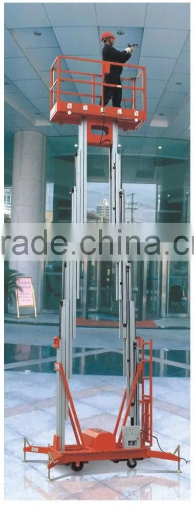 6M-12M Mobile Aluminium Work Platform Dual mast