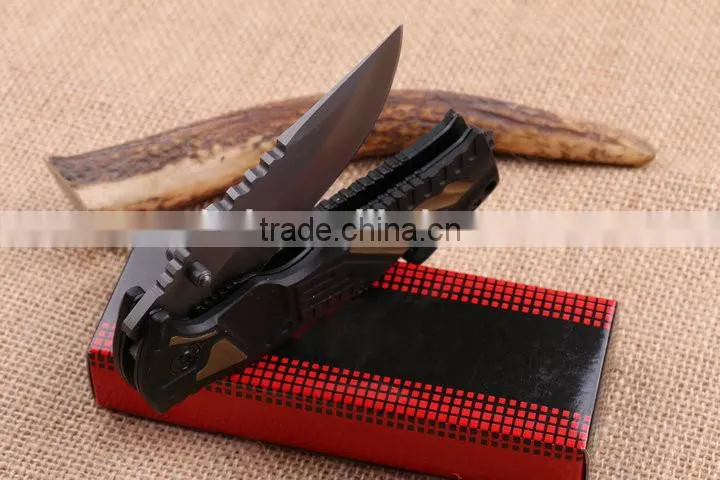 OEM new stainless steel blade material folding rescue knife