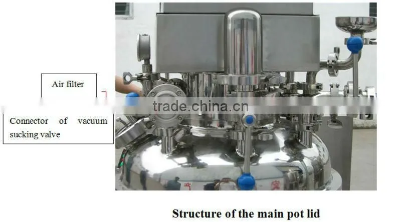 cream vacuum emulsifying mixer