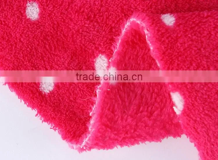 1PCS SALE!!!2015 Top quality Attractive polar fleece printed fabric for bathrobe/blanket accept custom-made
