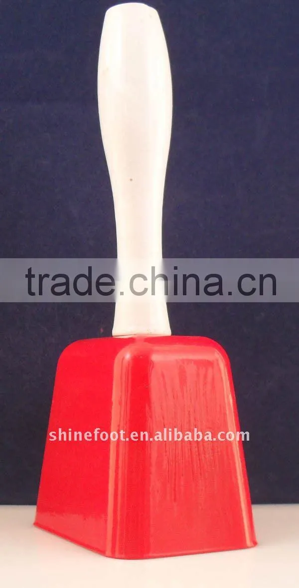 7.5inch square shape metal cow bell A13-H03 for event or party as cheer noice maker (E068 )