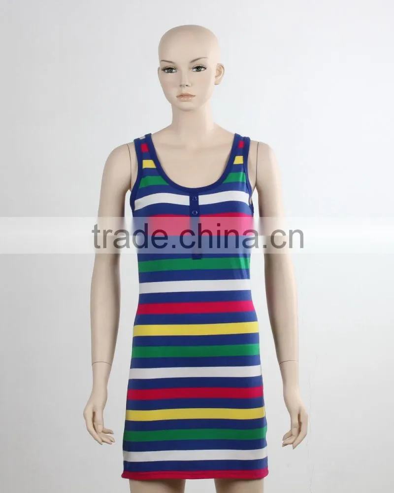 F5S15103 Women Fashion Design Fitness Dress Tank Top