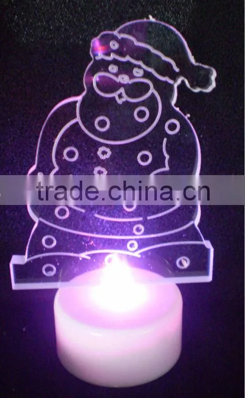 hot selling led santa tealight for christmas,led table light,led christmas gift light