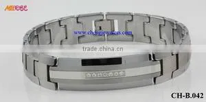 IP black charms for bracelets, magnetic bracelet, mens bracelet