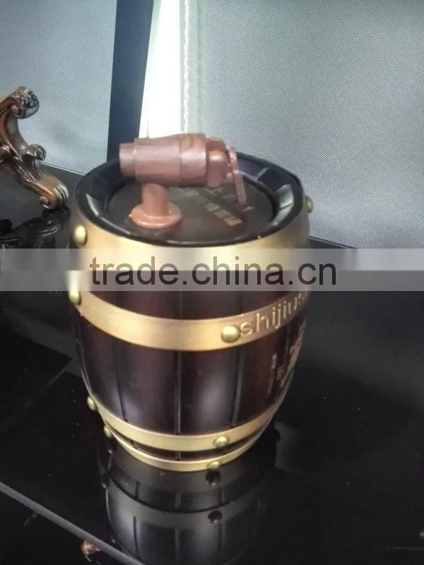 portable new style wooden barrel drinks dispenser