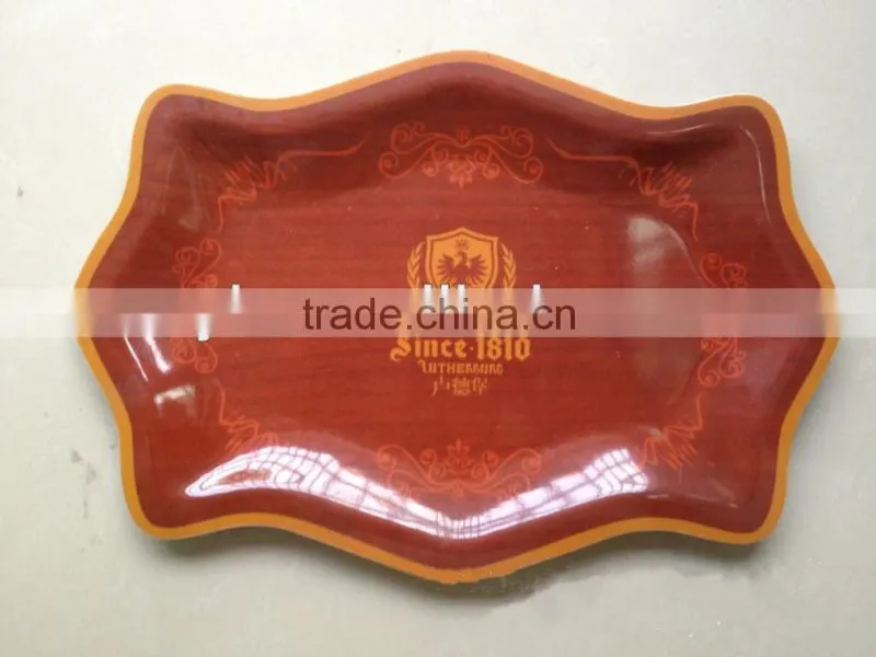 irregular shaped melamine plate