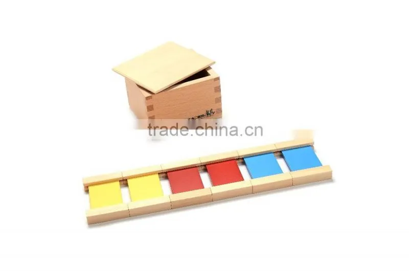 Premium wooden montessori educational material for color tablets(1st box)