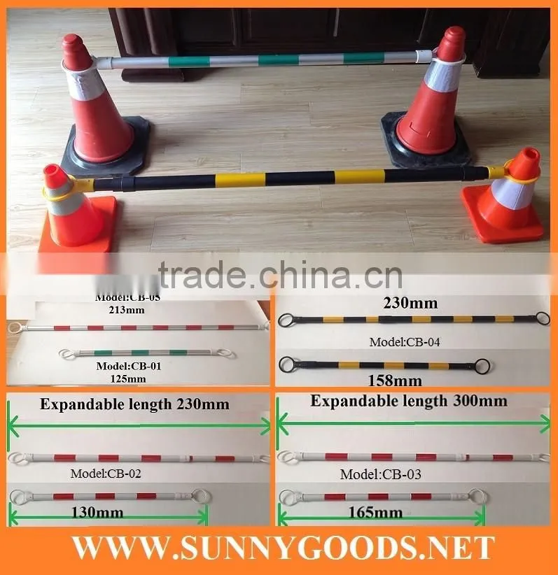 length2meters PVC material reflective safety poles