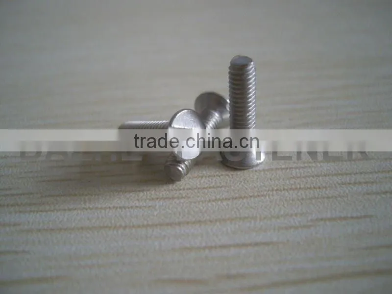 brass flat head solted machine screws