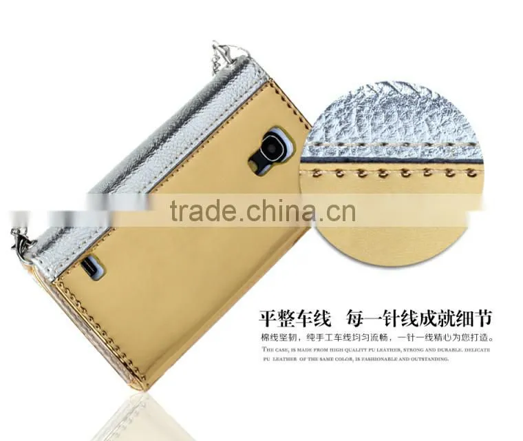 Luxury fashion handbag shape pu leather case for Samsung Galaxy S4
