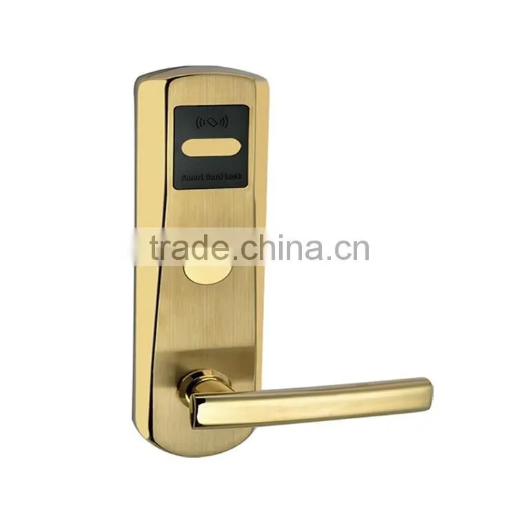 China factory hotel door handle lock manufacturer hotel door handle lock, hotel key card system, electronic key door lock