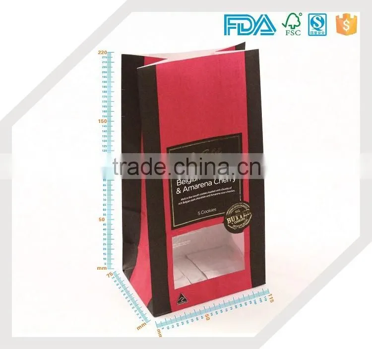 Factory price environmental SOS paper bag for nuts packaging