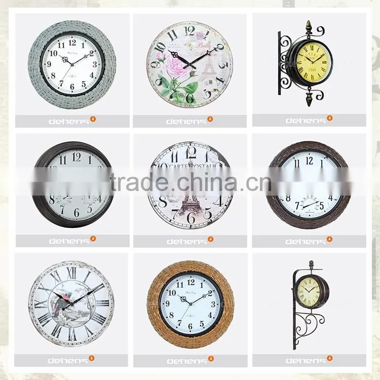 DEHENG big size 24 numbers quartz wall clock