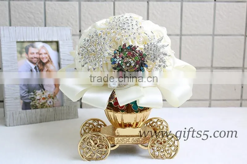 Excellent sparkling jewels wedding bouquets in handmade