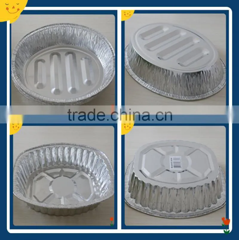 Foil containers oval quality Aluminium Turkey Roasting Tray aluminum foil roaser pan