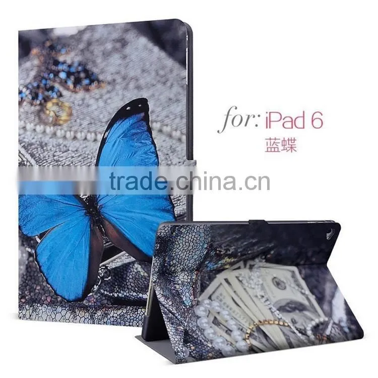 ODM OEM 3D print PU leather tablet case covers for ipad mini air pro 2 3 4 5 case