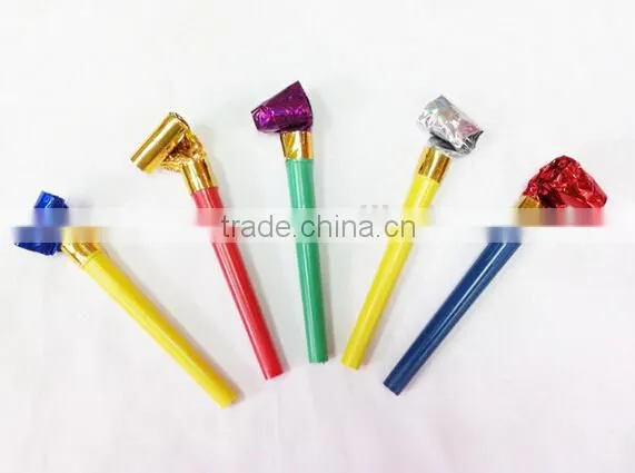 Blowouts Party Birthday plastic party whistle with favor assorted colors