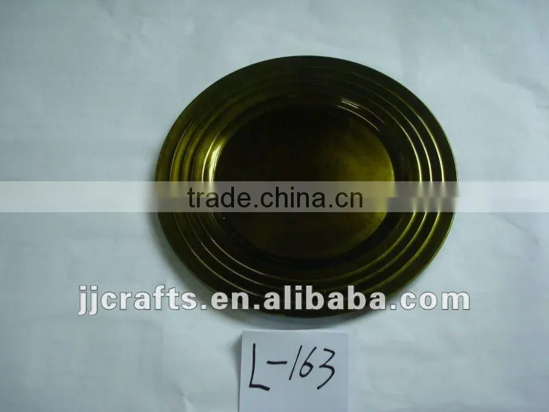 three ring and fancy plastic plates
