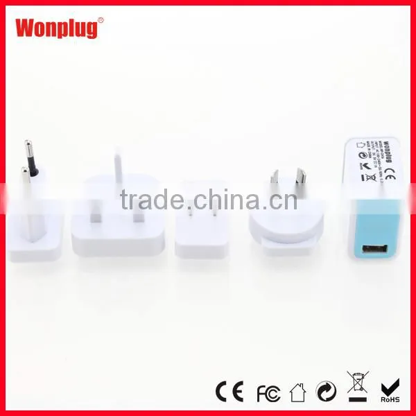 5V 1A portable mobile travel charger 1 USB universal mobile phone usb travel charger