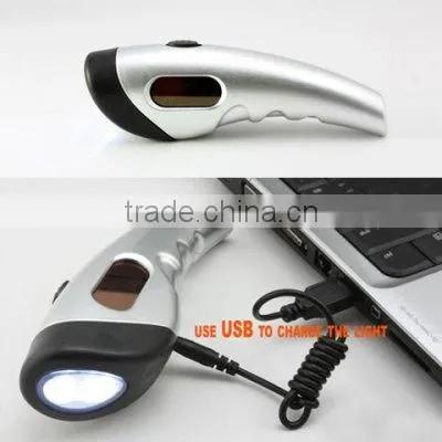 5.4v/5mAh abs dynamo led solar flashlight