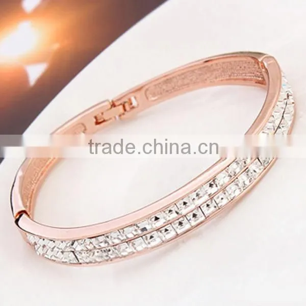 Wholesale Fashion Simple Style Gold Crystal Bracelets