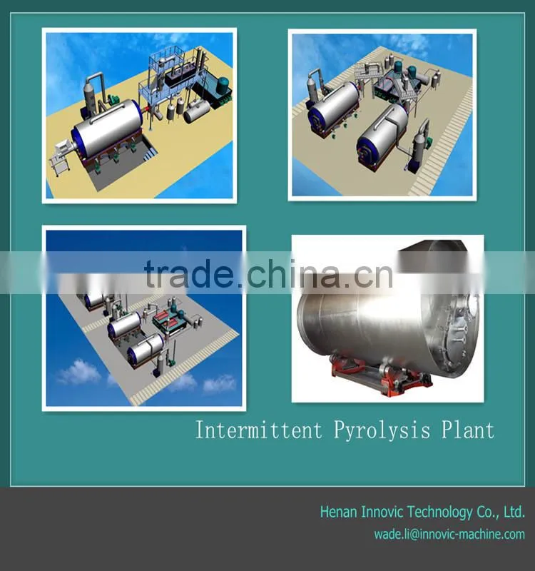 Intermittent Type Waste Tyre Pyrolysis Oil Plant To Tyre Oil