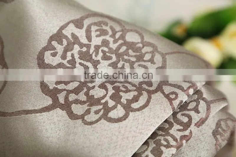 100% polyester fabric Jacquard Curtain Grommet Drapery