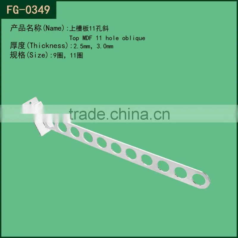 metal slat wall display hook with prong