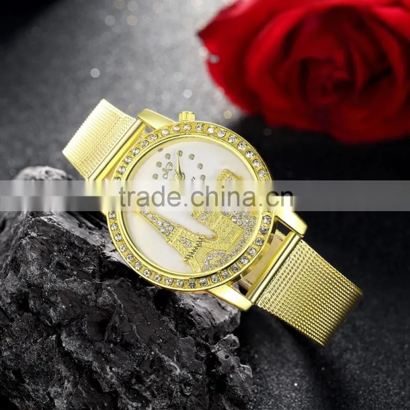 Wristwatches fashion eiffel tower wrist watch