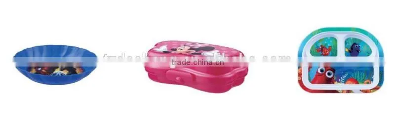 Food Grade Korea Lunch Box, Cheap 3D Lenticular Printing Hot Lunch Box
