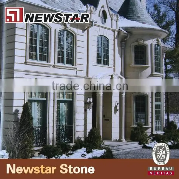 Newstar corinthian beige marble columns