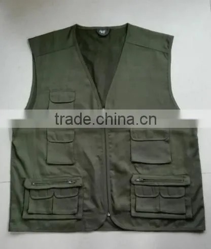 Multi-function Pockets Backpack Flying Reporter Vest
