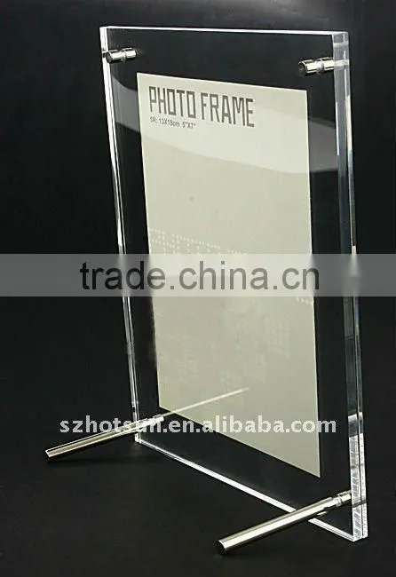 hot item promotioal gift tabletop acrylic photo/picture frame with screw