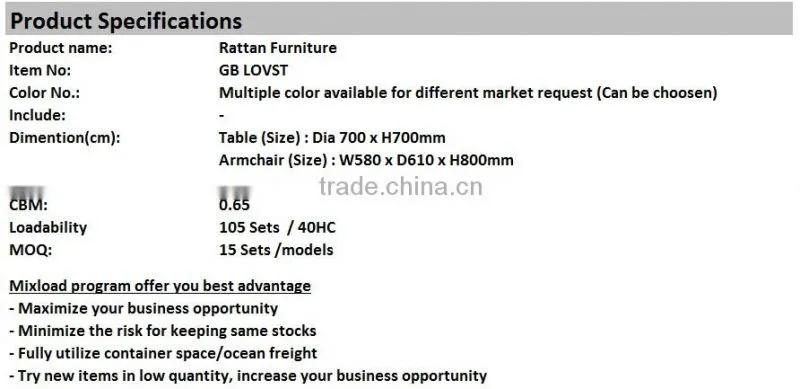 Rattan Indoor Furniture, Rattan Dining Set, 1+4 Rattan Set