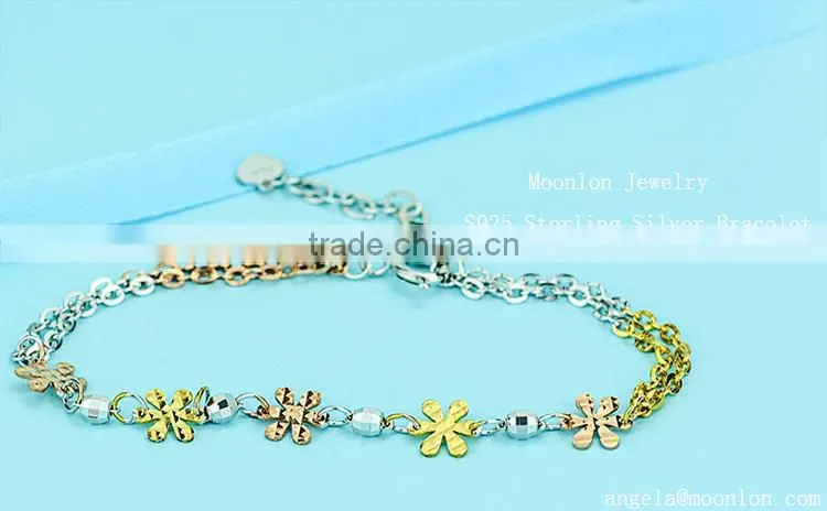 Wholesale 925 sterling silver fashion bracelet, Charm energy bracelet