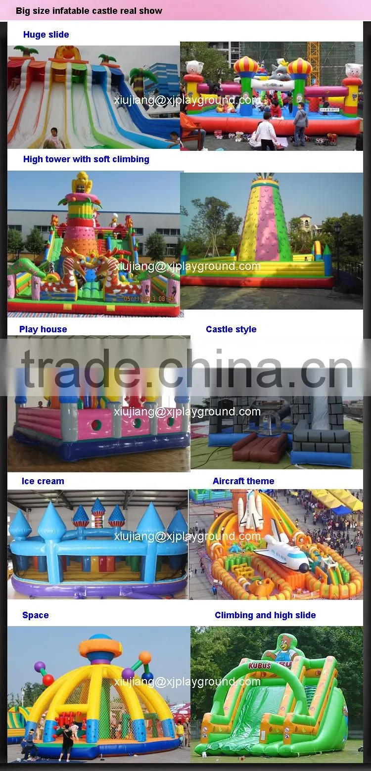 free jumping soft play park kids inflatable air castle for outdoor