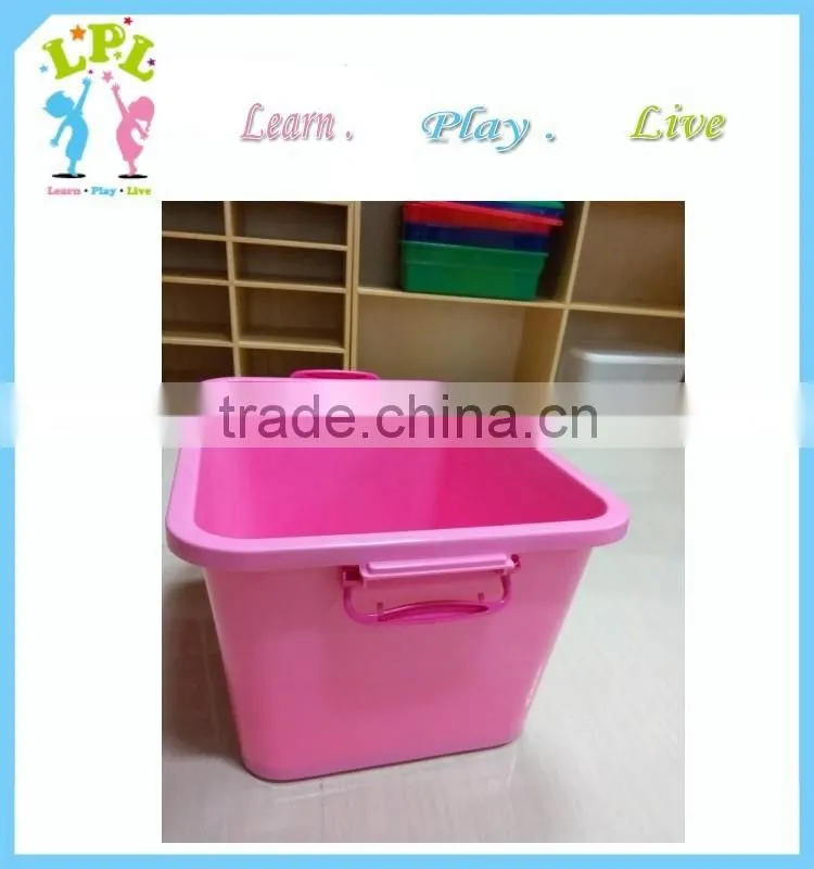 Different sizes and shapes colorful with lid high quality storage box with wheels