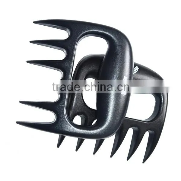 Food grade PC bbq meat claw handle forks bear paw claw