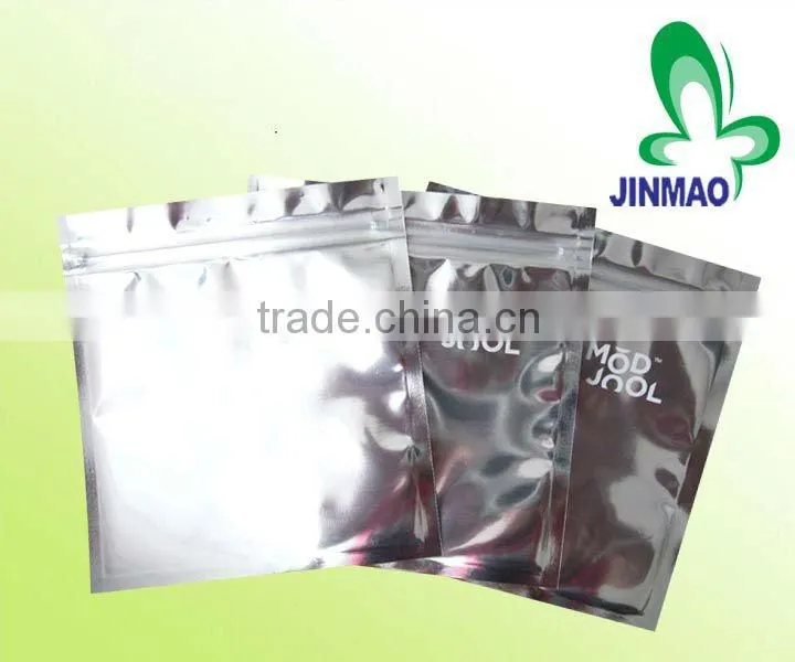 Aluminum foil zipper seal snacks bag